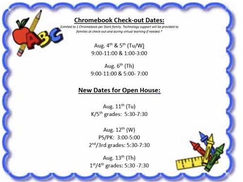Open House/Chromebook Check-out