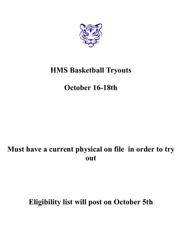 HMS Basketball Information