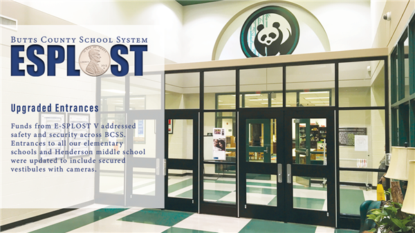 Secured entry at JES 