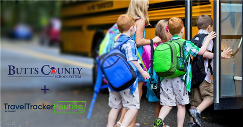 Students boarding school bus